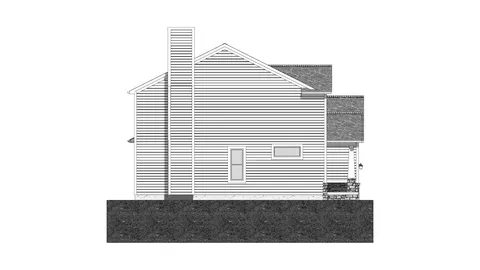 The Ryland house plan, exterior view 4